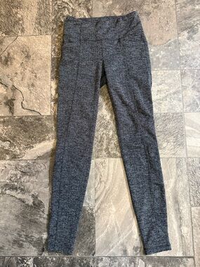 Athleta Heathered Charcoal Ponte Leggings